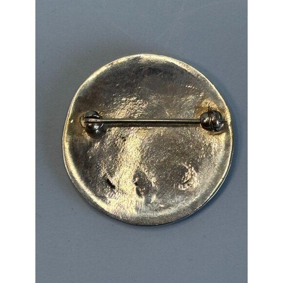 Vintage Southwestern Tribal Sterling Silver Brooch Pin - Picture 7 of 7